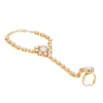 Women Gold Toned Kundan Studded Bracelet